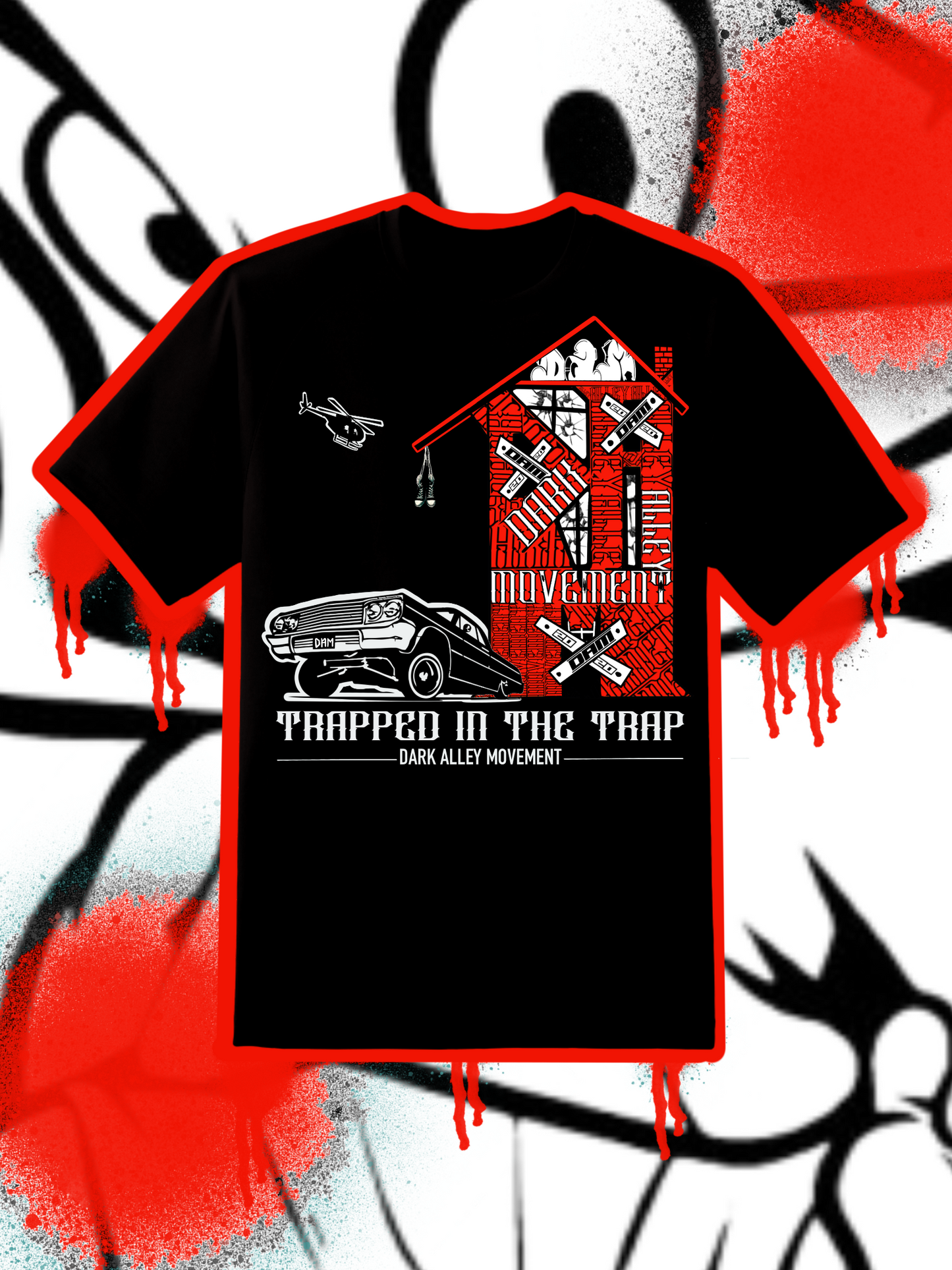TRAPPED IN THE TRAP TEE